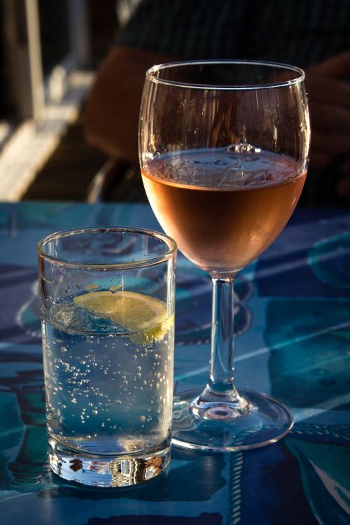 water glass wine