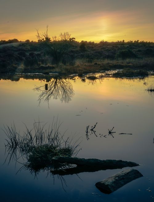 water sunset nature