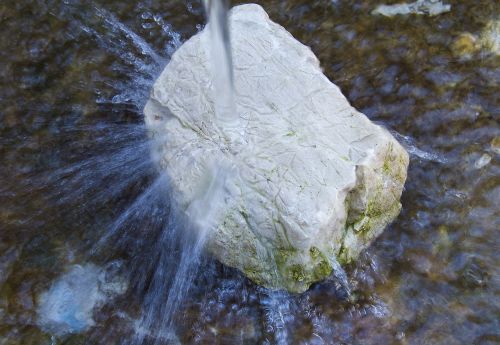 water stone wet