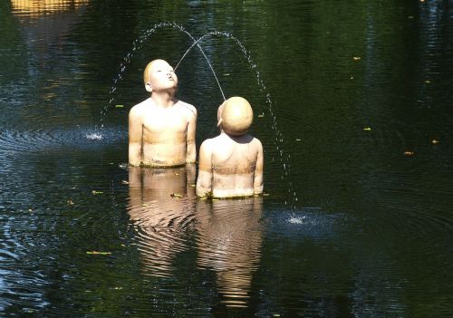 water pond sculpture
