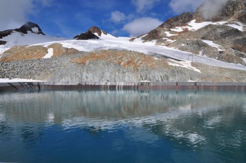 water mountains glacier