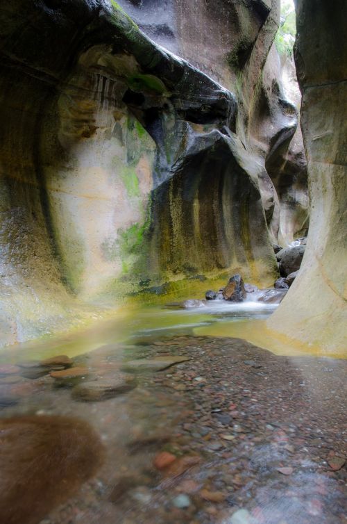 water rock cave