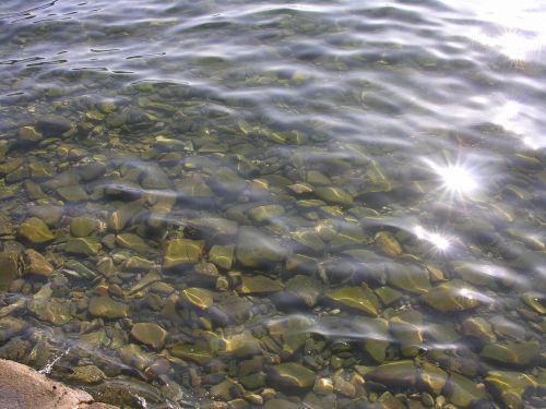 water sea stones