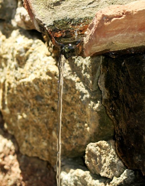 water source trickle of water