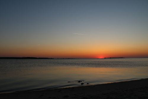 water sunset beach