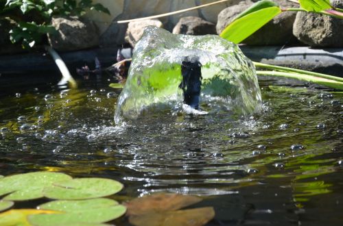 water fountain pond