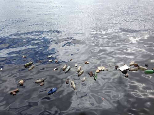 water polluted plastic