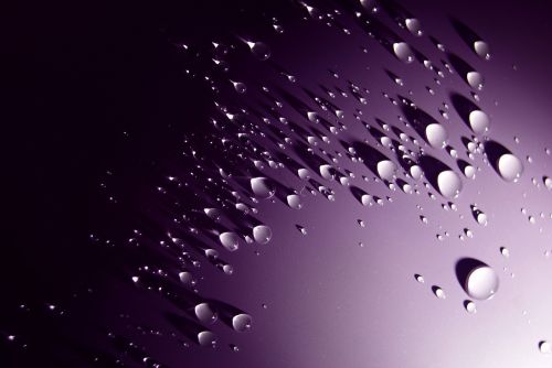 water drop purple