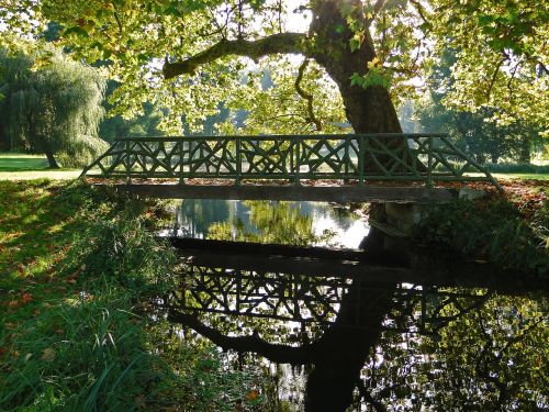 water reflections bridge