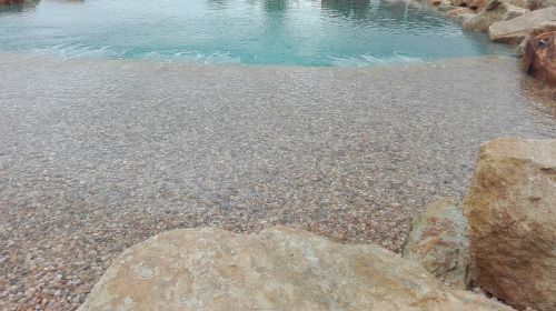 water lagoon stones