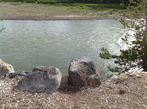 water rocks river