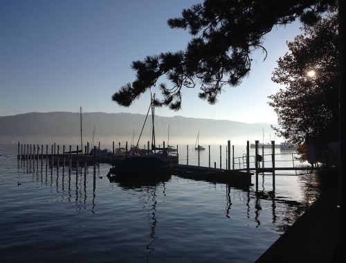 water autumn mood fog