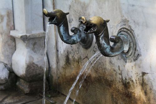 water fountain wall
