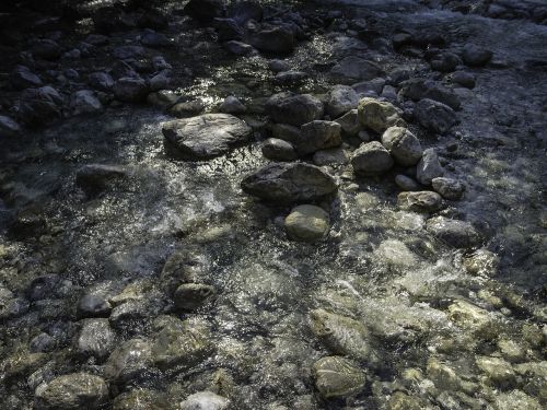 water nature stones