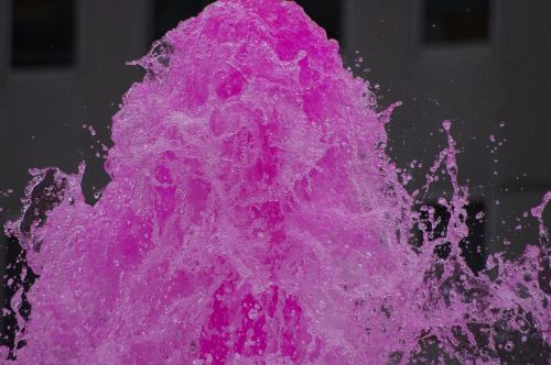 water pink splash