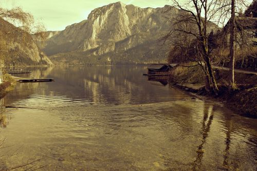 water lake mountain