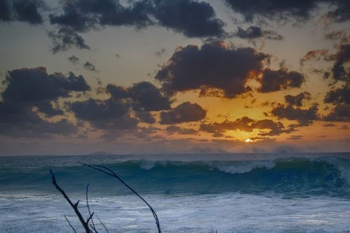 water sunset nature