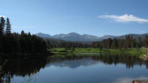 water reflection lake