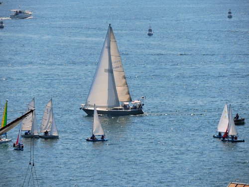 water  sea  sailboat