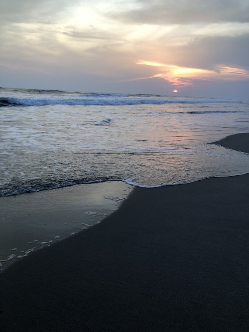 water  sunset  sea