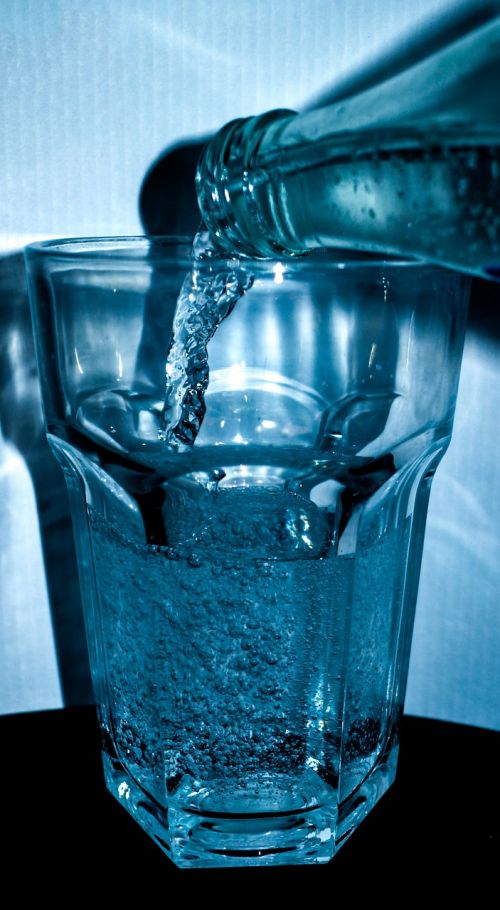 water bottle glass