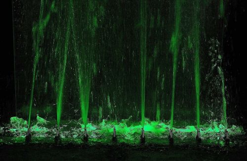 water fountain illuminated