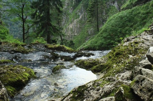 water  mountains  landscape