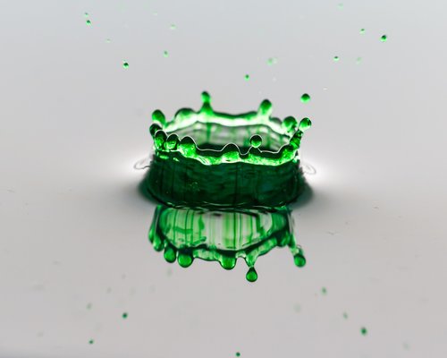 water  drop  green