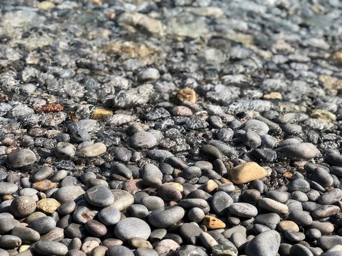 water  stones  beach