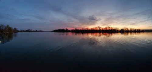 water  sunset  landscape