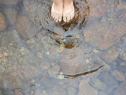 water  foot  summer