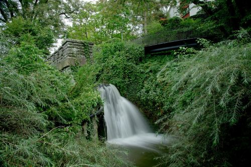 water river waterfall