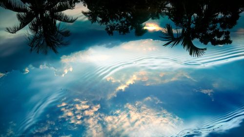 water reflection sky