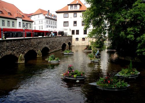 water mirroring river