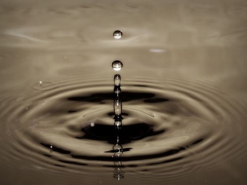water droplet art