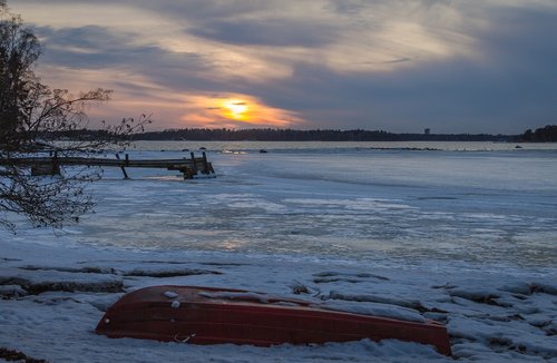 water bodies  sunset  outdoors