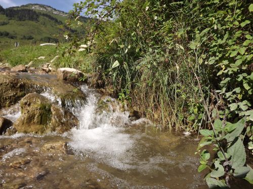 water courses mountain nature