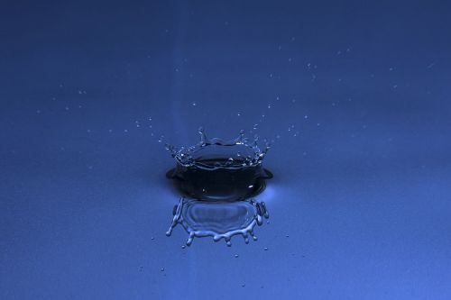 water drop crown splash