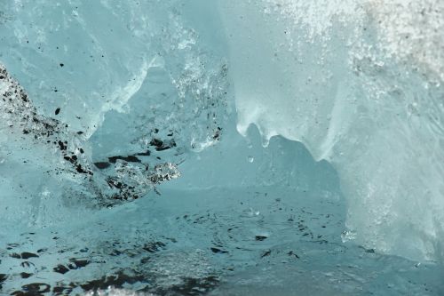 water droplets glacier water flow