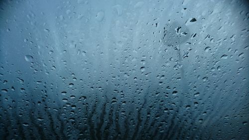 water drops car window water