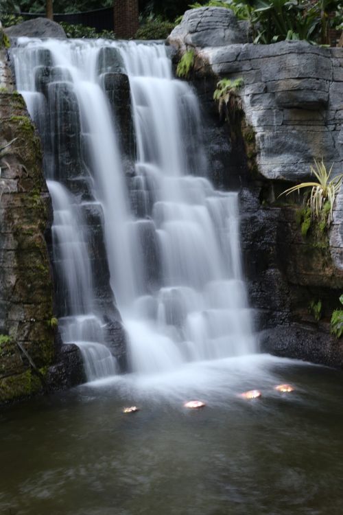 water fall water indoors waterfall