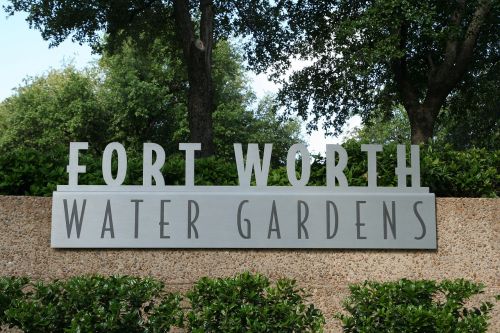 water gardens fort worth trees
