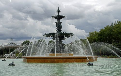 water jet basin fountain city of angers