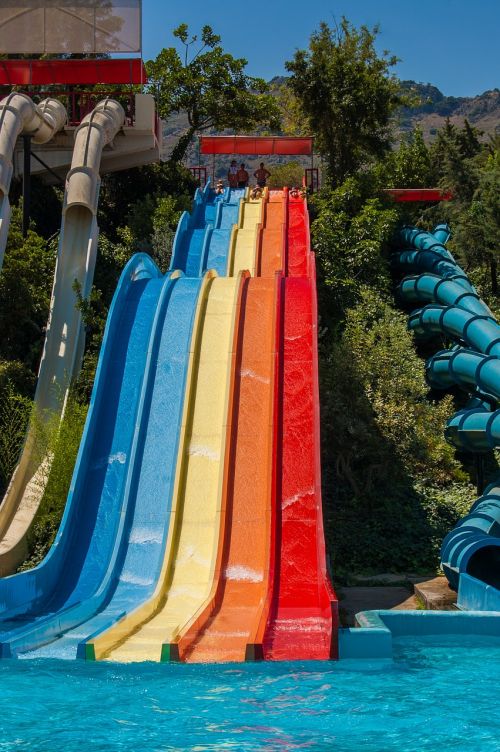 water park slide the sun