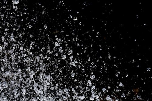 water splashes drop of water inject
