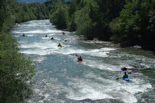 water sports  canoeing  rafting