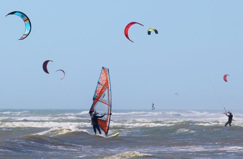 water sports kiting windsurfing