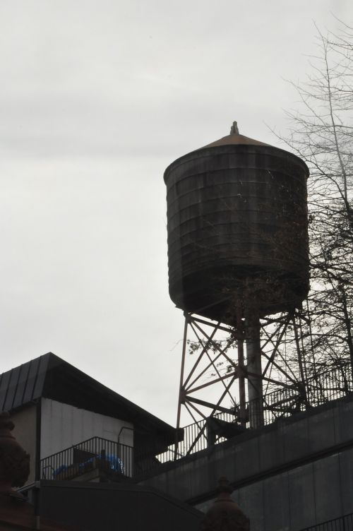 water tower silhouette nyc