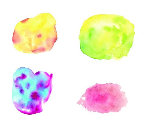 watercolor paint stains of paint