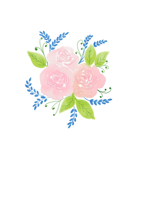 watercolour flower  watercolor  roses